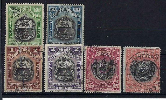Image of North Borneo/Sabah SG 178/83 G/FU British Commonwealth Stamp